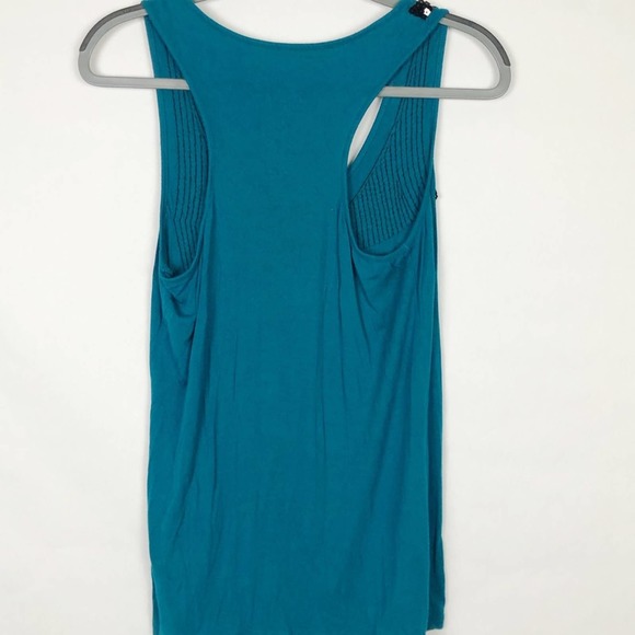 Miley Cyrus x Max Azria blue sequin bow racerback - Picture 3 of 4